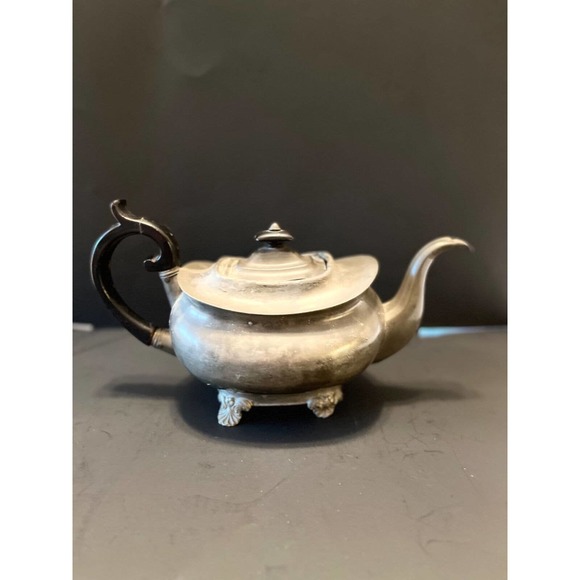 Original Antique Dixon & Son Coffee Footed Teapot Wood Handle 1800s - Picture 4 of 12